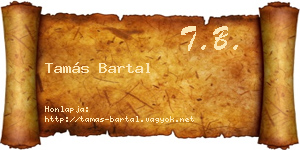 Tamás Bartal névjegykártya